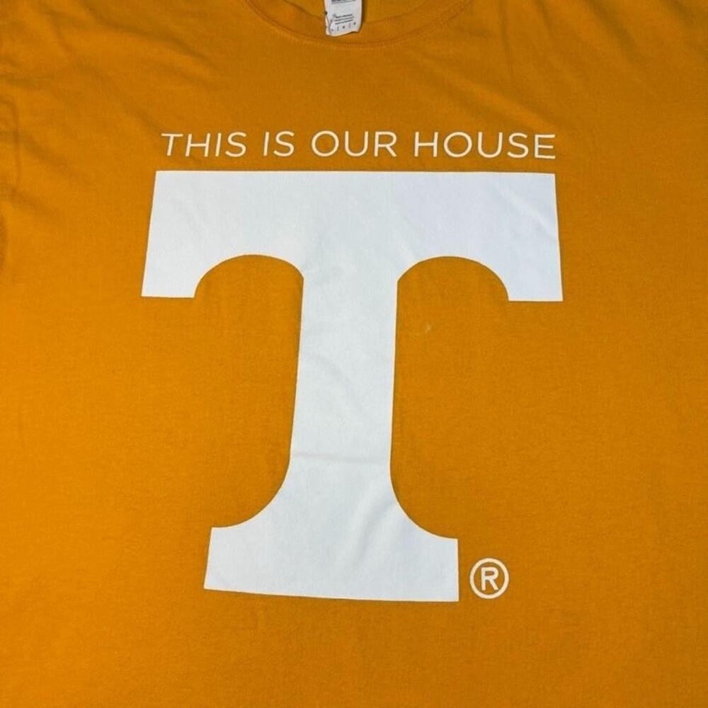 Tennessee Volunteers Shirt Mens Large Orange NCAA Football This Is Our House - Picture 3 of 8